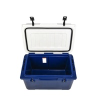 Glacière isotherme en plastique LLDPE rotomoulé, grande capacité 78QT, réutilisable, étanche, avec logo personnalisé, pour la pêche, les boissons et les activités de plein air, vente en gros