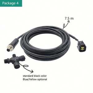 Conector M12 de 5 Pines, Impermeable IP67, DIN Hembra a Macho, Conector en T para NMEA2000, para Cables Impermeables M12 de 4.5m y 7.5m - Product Image 4