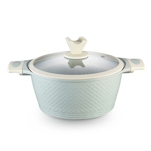 Uy Tín 7Pcs Lớp Phủ Gốm Nhôm Bộ Đồ Nấu Nướng Không Dính Nhôm Đồ Nấu Nướng Nồi - Product Image 2