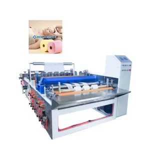 Non Woven Facial cotton tissue Making Machine Disposable SPA salon use Beauty towel slitting machine non woven cutting machine