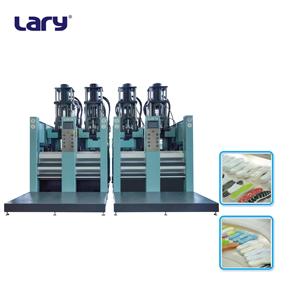 Machine de moulage par injection de caoutchouc à 4 postes haute performance, conçue par des ingénieurs européens, avec PLC et moteur, pour semelles de chaussures - Product Image 1