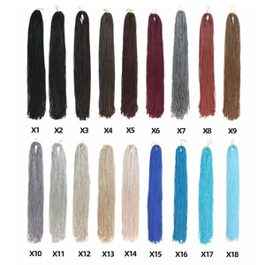 ZIZI Box <span class=keywords><strong>Braid</strong></span> 30 pouces 100g Fibre basse température Fil haute température Couleur unie Fine Longue Tresse à trois brins Cheveux Dreadlock - Product Image 2