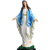 Figurines religieuses faites à la main personnalisé de haute qualité résine vierge prier marie Statue vacances cadeau décoration de la maison