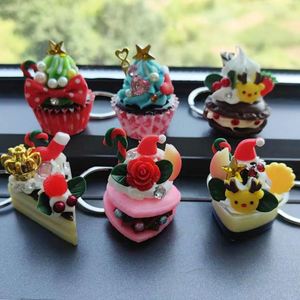 Porte-clés en acrylique en forme de donuts mignons, idéal pour les étudiants et les couples, parfait pour les cadeaux en gros. - Product Image 2