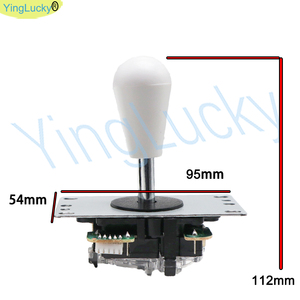산와 클래식 타원형 볼 아케이드 조이스틱 4/8 웨이 스틱 게임 컨트롤러 판도라 콘솔 및 아케이드 캐비닛 동전 지불 방법 - Product Image 5