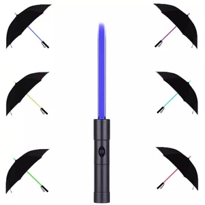 Paraguas Recto LED OEM que Brilla en la Oscuridad con 7 Efectos de Cambio de Color, 102 cm de Diámetro Abierto, Resistente al Viento, Todo en Uno, Personalizado para Bodas y Fiestas - Soleado - Product Image 4