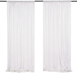 XinLan échantillon gratuit fête d'anniversaire scène rideau Portable mariage événement scène décoration <span class=keywords><strong>noir</strong></span> paillettes rideau - Product Image 3