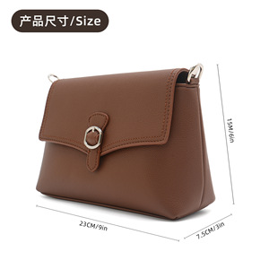 Pierre Loues Women's Shoulder <b>Bag</b> <b>Small</b> Square Anti Theft Flap Design For Everyday Use - Product Image 3