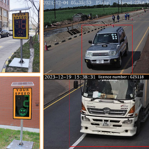 Señal de radar solar de alta intensidad con pantalla de velocidad, impermeable IP65, con LED y retroalimentación para control de tráfico en carreteras - Product Image 3