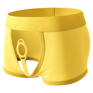 Ropa Interior Sexy para Hombre, Bóxer Sexy de Algodón Puro, Anillo Retardante de Eyaculación, Calzoncillos Bóxer para Parejas Gay - Product Image 6