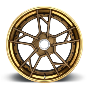 Striking Super Deep Concave Multi <b>Spoke</b> Three Piece Forged Aluminium Alloy Rim With <b>Wheel</b> Center Cap Universal Fit Passenger Car - Product Image 3