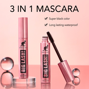 <span class=keywords><strong>Mascara</strong></span> Waterproof 3-en-1 Marque Blanche Allongeant, Courbant, Longue Tenue, Brosse Hélice 3D, Nourrissant, Anti-Grumeux pour Cils - Product Image 1
