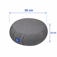 Bantal Yoga Labu dari Katun Murni dengan Pegangan dan Sarung yang Dapat Dilepas dan Dicuci untuk Meditasi dan Duduk di Lantai