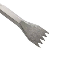 Ciseau à rainurer à tige hexagonale de 17 mm pour le dégrossissage du mortier et le dépose de briques, avec manche en acier, pour travaux de maçonnerie
