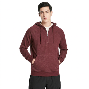 OEM New Fashion Trending Men Oversized Hoodie with 12 Zip Pullover Sailing Half-Zip Hoodies - Product Image 1
