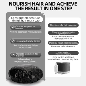 Gorro Térmico de Aluminio para Acondicionamiento Profundo, Gorros de Ducha Impermeables Reutilizables, Gorro Térmico para Acondicionamiento Profundo - Product Image 4