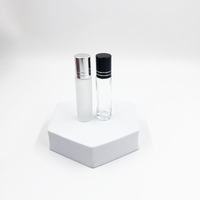Flacon en verre mat brun de 10 ml, petit format, avec bouchon coloré pour sérum et crème pour le visage, emballage en carton