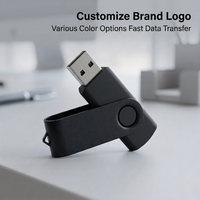 Flashdisk Custom Logo Swivel 2.0 1GB 2GB 4GB 8GB 16GB 32GB 64GB  Pen Drive Hadiah  Pendrive USB Flash Memory