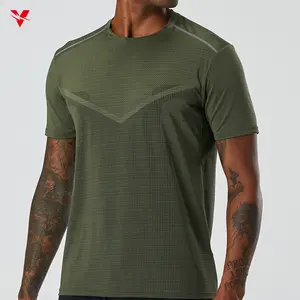 Erkekler spor T Shirt hızlı kuru koşu sıkıştırma gömlek erkek spor egzersiz tayt kısa kollu yaz spor tişört A19