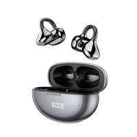Écouteurs intra-auriculaires à traduction IA, Bluetooth 6.0, Casque audio ouvert HiFi avec haut-parleur 13 mm, IPX5, Étui de charge Type C, Écran LED
