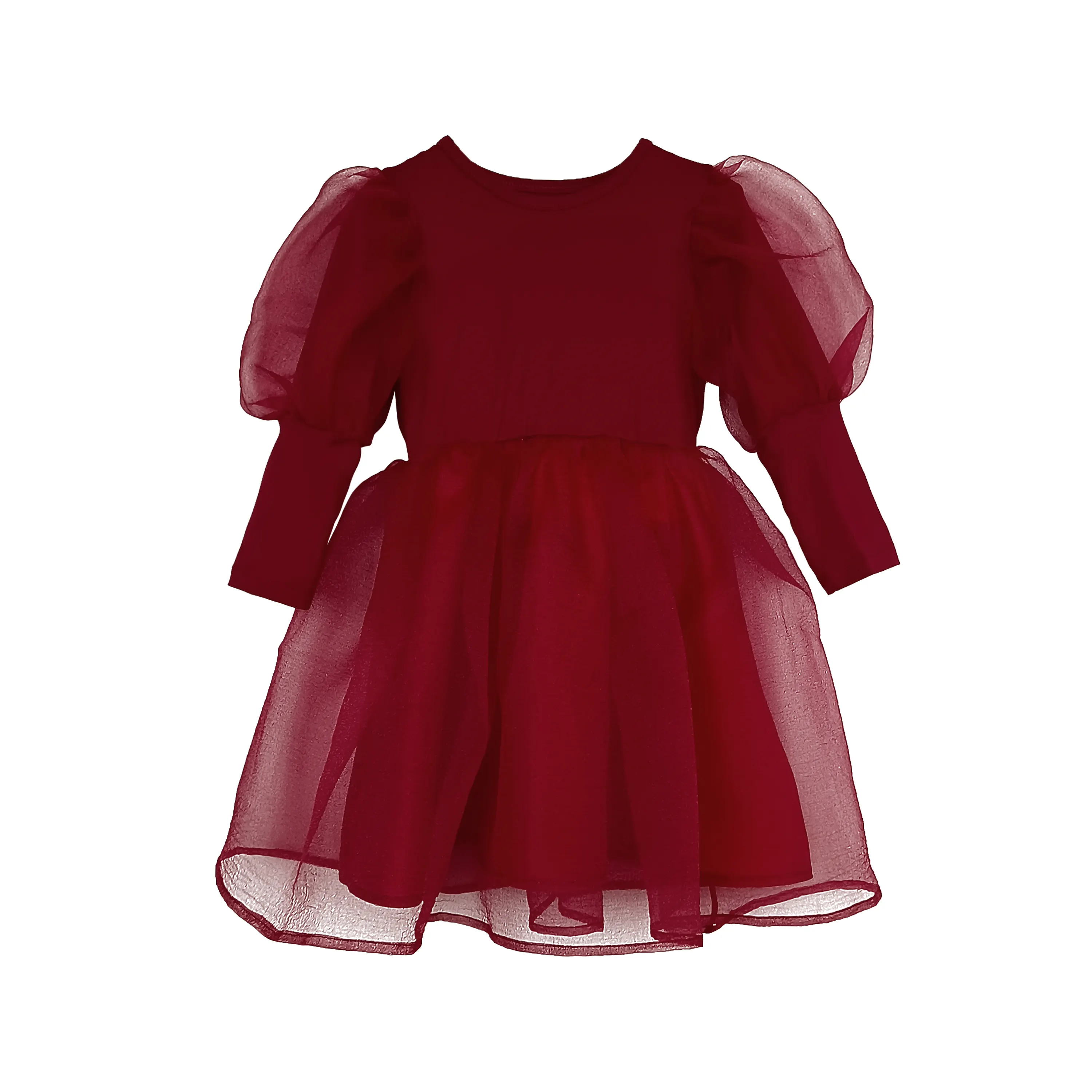 Robes de fête d'anniversaire pour enfants, rose, doux, princesse, bouffantes, à manches longues, pour concours, Offre Spéciale