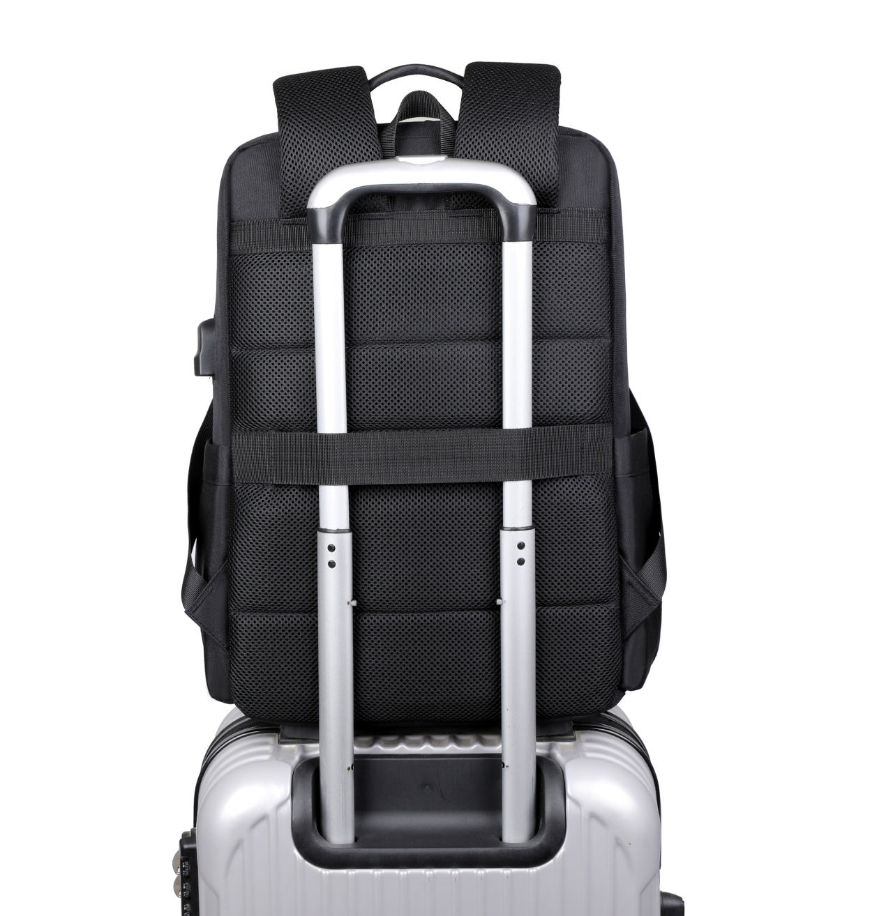 High Quality Travel Business Backpack Extendable Laptop Bag with USB