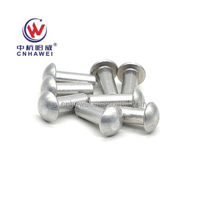 Rivets à tête ronde en cuivre massif <span class=keywords><strong>ou</strong></span> en acier au carbone <span class=keywords><strong>ou</strong></span> en acier inoxydable DIN660/ISO1051 - Product Image 1