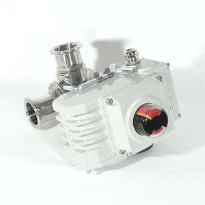 Motorized Valve A500-T38-S3-B-CR501 3 Way 3/4 In Tri <b>Clamp</b> DC24V Stainless Steel Sanitary Electric Valve - Product Image 3