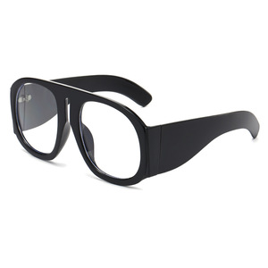 Fashion Lady Decorative Mirror Fashion Street <b>Photo</b> Personality Color Matching <b>Large</b> <b>Frame</b> Flat Glasses - Product Image 2