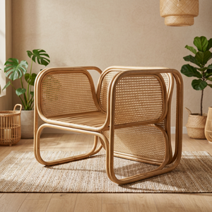 Chaise d'hôtel avec siège en bois de haute qualité, en rotin et en rotin tissé avec des bras, en provenance d'inindonésie - Product Image 3