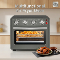 Friteuse à air multifonction personnalisée Four Bouton rotatif Double élément chauffant Friteuse à air Grille-pain