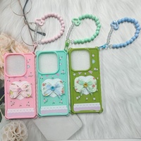 Étui de téléphone personnalisé de luxe Pro Max en TPU avec paillettes, pochette OPP incluse