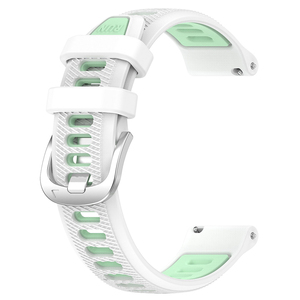 <span class=keywords><strong>Correa</strong></span> de Reloj de Silicona de Repuesto de Doble Color de 18 mm/20 mm/22 mm para Reloj Inteligente Garmin Forerunner 265/265S, Nueva Llegada - Product Image 1