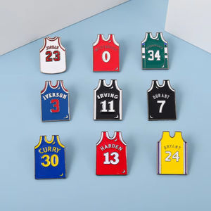 Spille smaltate maglia da basket spilla con Logo in metallo duro personalizzato con Logo distintivo con risvolto in metallo graziosi distintivi con Logo in metallo personalizzati - Product Image 4