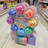 Nuevo Juego de Marcadores Fluorescentes Macaron de 8 Colores con Punta de Pincel Oblicua de Doble Cara, Protección Ocular, No Borrable, para Estudiantes, Material Escolar, Puntos Clave
