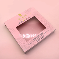 Emballage de mariage Présentoir à la truffe Fraise Dubaï Coffret cadeau élégant de luxe magnétique en PVC Boîte transparente pour barre de chocolat personnalisée