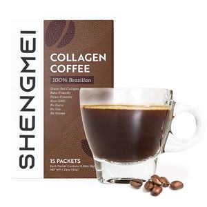 Etiqueta confidencial colágeno café em pó fibra dietética café em pó apoio saúde intestinal - Product Image 2