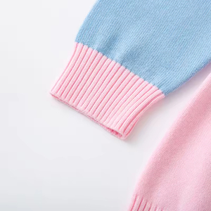 Cárdigan de Punto con Rayas de Arcoíris para Niñas, Primavera y Otoño 2026, Suéter Ligero, Elegante y Versátil de Algodón para Niños - Product Image 6