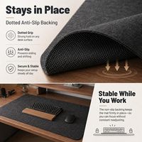 Tapis de bureau en feutre robuste personnalisable avec logo et taille, tapis de souris protecteur avec points antidérapants pour la décoration de bureau