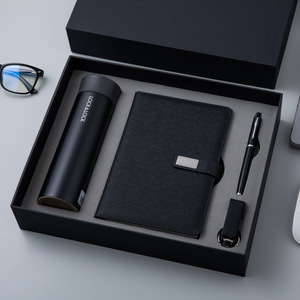 Ensemble de stylos et carnets en cuir A5 de qualité supérieure pour entreprises, avec logo personnalisé, spirale en acier inoxydable, sérigraphie, cadeau isolé, vente en gros - Product Image 3