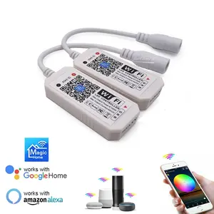 DC5-28V Điều Khiển Từ Xa LED RGB/RGBW WIFI Dải Đèn LED Không Dây Amazon Alexa Google Home Điều Chỉnh Độ Sáng Điều Khiển Giọng Nói Bằng Giọng Nói Ứng Dụng WIFI Âm Nhạc