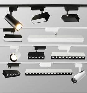 Système d'éclairage sur <span class=keywords><strong>rail</strong></span> magnétique ultra-mince série 26 CCT réglable DC48V Rails de surface Éclairage magnétique LED intelligent TUYA - Product Image 5