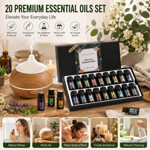 Set Regalo di 20 Oli Essenziali, Oli per Aromaterapia e Massaggi, Collezione di Fragranze per la Casa, Produttore OEM - Product Image 2