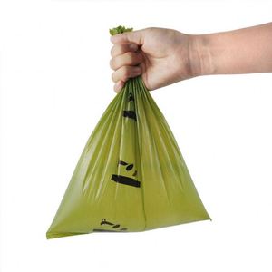 Sacs à crottes jetables PLA PBAT entièrement compostables, sacs à crottes pour animaux de compagnie biodégradables en amidon de maïs personnalisés - Product Image 4