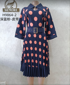 Plus Size Sweet Elegant Casual Flowy V-Neck 3/4 Sleeve Oversized High Quality Solid Summer <strong>Dress</strong> for Women - Product Image 2