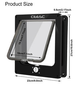 यूरोप गर्म बेच पालतू पशुओं की सुरक्षा स्वत: चुंबकीय पालतू बिल्ली दरवाजा कुत्ते दरवाजा फिसलने दरवाजा - Product Image 6