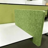 Panneau Acoustique de Bureau Double Face en Fibre de Polyester PET 100% avec Coins Arrondis, Cloison de Bureau, Fabrication OEM