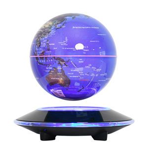 6 pulgadas Geografía Educación UFO Base Levitante Magnético Tierra Globo Flotante Mundo Globo Color Luz Globo Hogar Oficina Decoración - Product Image 5