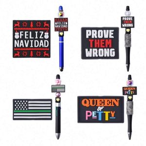 Perles 3D personnalisées « Quelle signification a le AB ? » pour stylos, avec les célébrités Taylor Swift, Karol G, Selena – Idéal pour les meilleurs papas - Product Image 3