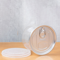Bocaux en plastique pour desserts pour animaux de compagnie avec couvercle facile à ouvrir, bocaux en plastique pour gâteaux mousse, bocaux en plastique